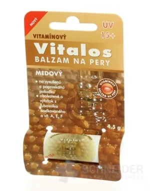 VITALOS Balzam na pery med LSF 15