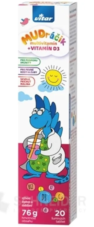 VITAR MUDráčik Multivitamin + VITAMIN D3