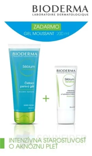 BIODERMA Sébium Sensitive + Moussant PACK
