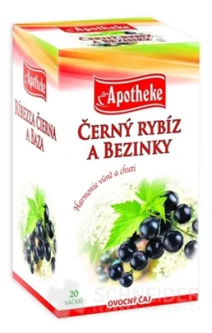 APOTHEKE PREMIER SELECTION SCHWARZER JOHANNISBEERE-TEE UND BAZA