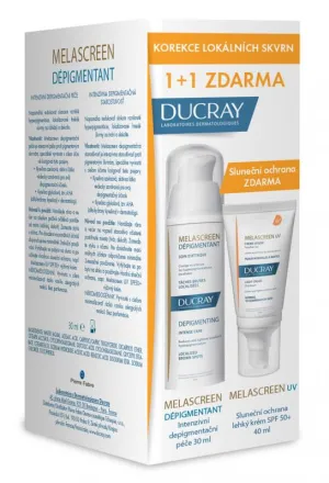 Ducray Melascreen Depigmentierungspflege 30 ml + Melascreen Lichtcreme LSF 50+ 40 ml