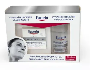 Eucerin Hyaluron-Filler Tagescreme für trockene Haut 50 ml + Mizellenwasser 3 in 1 125 ml