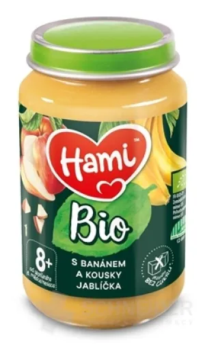 Hami-Fruchtbeilage BIO Mit Banane und Apfelstücken