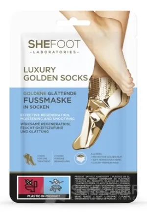 SheFoot LUXURY GOLDEN Goldene, weichmachende Socken