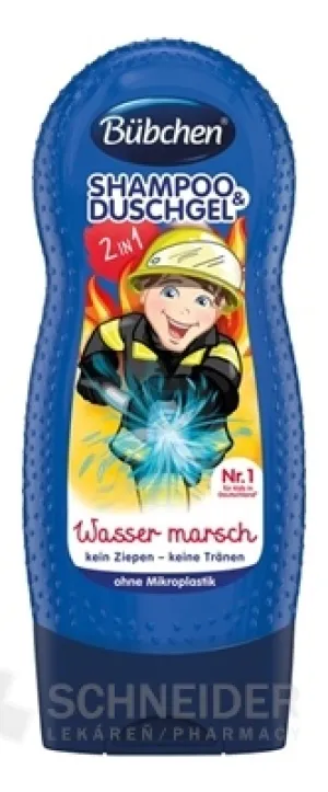 BUBCHEN KIDS SHP+SHOWER. BRAVE FIREFIGHTER 2in1 GEL
