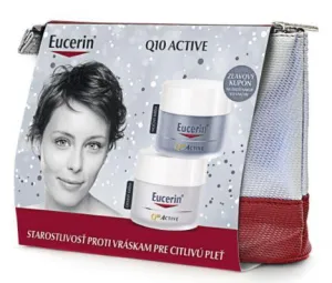 Eucerin Q10 Active Glättende Anti-Falten-Tagescreme für empfindliche Haut 50 ml + Regenerierende Nacht-Anti-Falten-Creme für empfindliche Haut