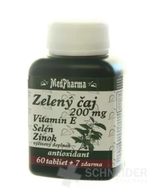 MedPharma GRÜNER TEE 200 MG + Vit. E + Se + Zn
