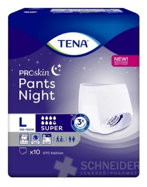 TENA PANTS NIGHT SUPER LARGE