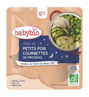 BabyBIO Erbsensuppe mit Zucchini