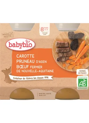 BabyBIO Karotten und Pflaumen mit Rindfleisch