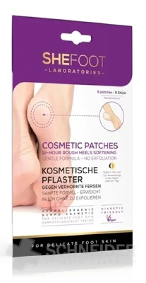 SheFoot KOSMETISCHE PATCHES für rissige Fersen