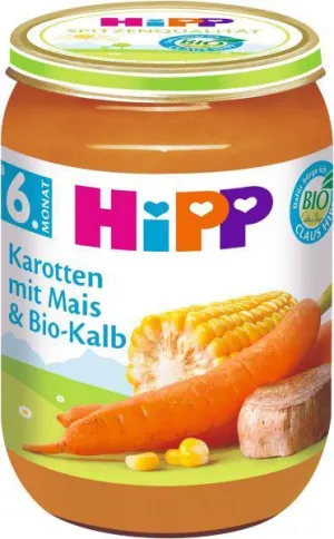 HiPP Beilage BIO Karotten mit Mais und Kalbfleisch