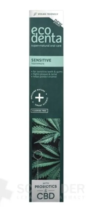 EcoDenta SENSITIVE Zahnpasta mit Probiotika und CBD