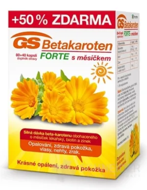 GS Betacarotene Forte mit Ringelblume, cps.80+40 + GRATIS Dermacol Duschgel