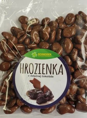 Rosinen in Milchschokolade