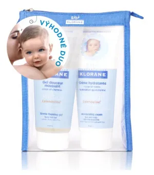 Klorane Bebe Sanft schäumendes Gel 200 ml + Feuchtigkeitscreme 200 ml