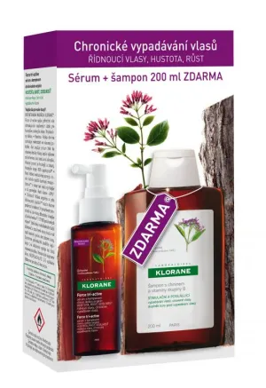 KLORANE Force Tri-Active 100 ml + Chinin-Shampoo 200 ml KOSTENLOS