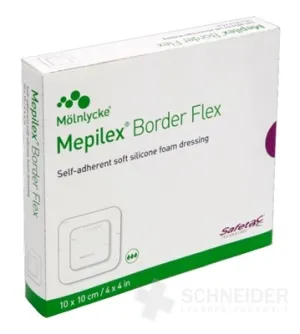 SILIKON-WUNDABDECKUNG MEPILEX BORDER FLEX 10 X 10 CM
