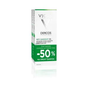 Vichy Dercos Anti-Schuppen-Shampoo für normales bis fettiges Haar, 2 x 200 ml
