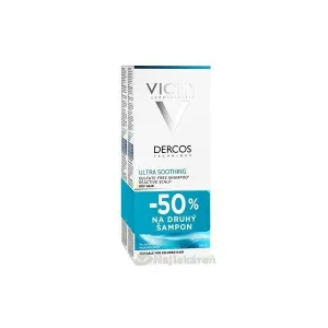 Vichy Dercos Ultra beruhigendes Shampoo für normales bis fettiges Haar, 2 x 200 ml