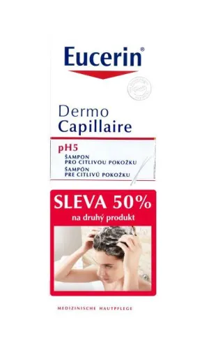 Eucerin Dermocapillaire pH5 Haarshampoo für empfindliche Haut 2x250ml