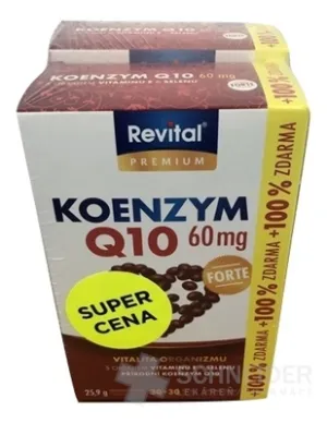 Revital COENZYM Q10 60 mg + VITAMIN E + SELENIUM FORTE
