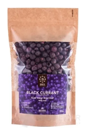 BRIX Gefriergetrocknete schwarze Johannisbeere