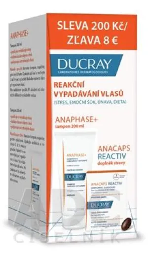 Ducray Anaphase+ Shampoo 200 ml + Anacaps Reactiv 30 Stück