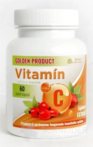 GOLDENES PRODUKT Vitamin C 500 mg + Hagebuttenextrakt