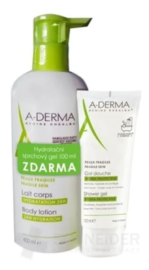 A-DERMA FEUCHTIGKEITSSPENDENDE KÖRPERMILCH akcia
