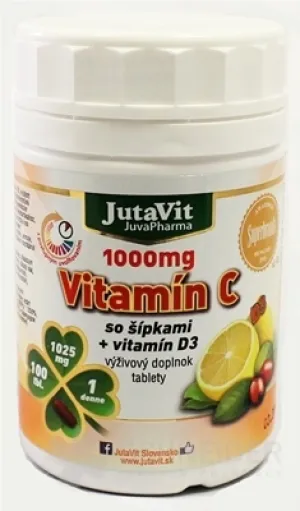 JutaVit Vitamin C 1000 mg mit Hagebutten + Vitamin D3