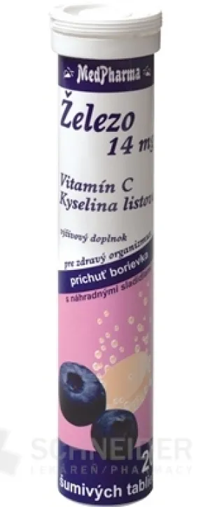 MedPharma EISEN 14MG + Vit. C + Säure belaubt