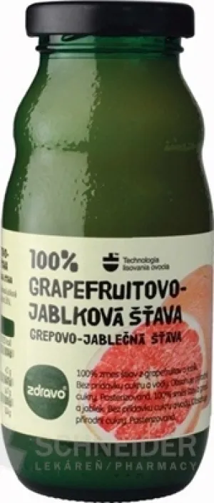 gesunder 100 % Grapefruit-Apfel-Saft