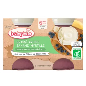 BabyBIO Brassé Hafermilch Banane Blaubeere