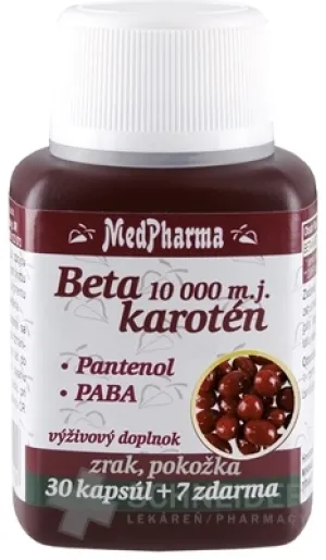 MedPharma BETACAROTINE 10.000 IE+Panthenol+PABA