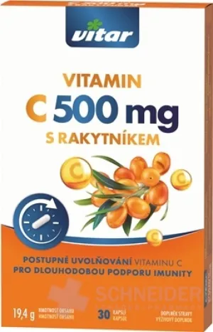 VITAR VITAMIN C 500 mg MIT SEEBOCK
