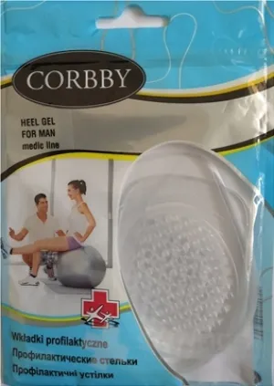 CORBBY Selbstklebende Gel-Absätze für Herren