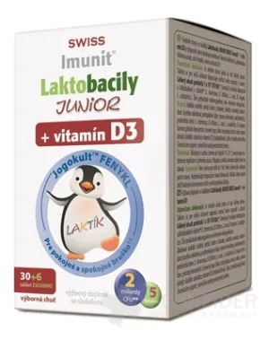 Laktobazillen JUNIOR SWISS Immunit + Vitamin D3
