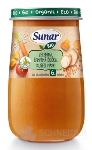 Sunar BIO Beilage GEMÜSE, LINSEN, HÜHNERFLEISCH