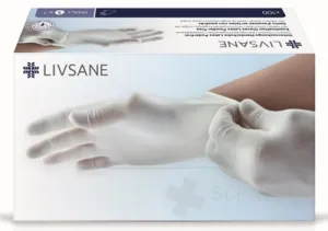 LIVSANE Puderfreie Latexhandschuhe S