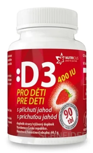 NUTRICIUS Vitamin D3 für Kinder 400 IE