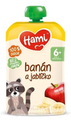 Hami Pocket Banane und Apfel