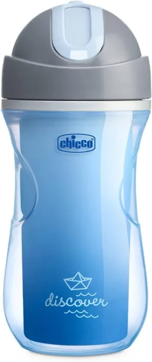 CHICCO Thermo Sport Becher mit Strohhalm 266 ml