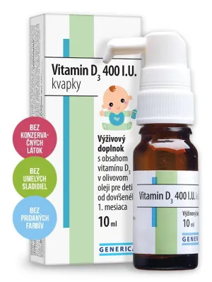 GENERICA Vitamin D3 400 IE Tropfen