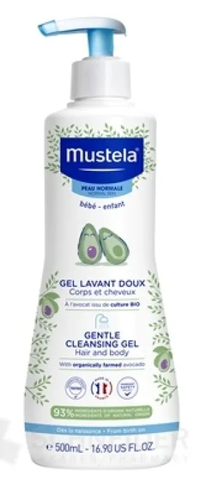 Mustela BÉBÉ Sanftes reinigendes Körper- und Haargel