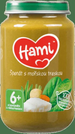 Hami-Beilage Spinat mit Kabeljau