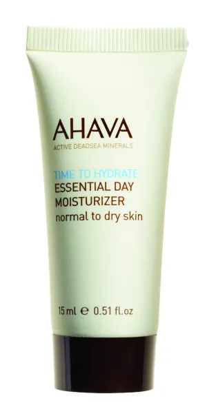 AHAVA Tägliche Feuchtigkeitscreme für normale bis trockene Haut. Inhalt: 15 ml