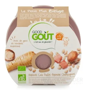 Gute Gicht-BIO-Bohnen mit Hühnchen und Pilzen