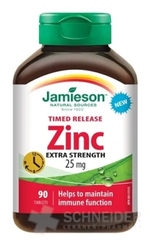 JAMIESON ZINC 25 MG PROGRESSIVE FREIGABE