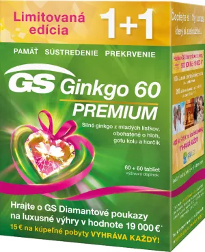 GS Ginkgo 60 Premium Tabl. 60+60 Geschenk 2017 CR/SK